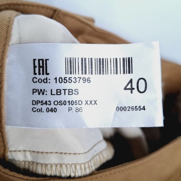 Dondup Italy Women's Cropped Trouser Pant Pleated IT 40 Small Academia Jodhpurs - Picture 4 of 12